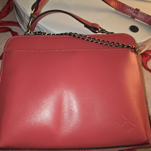 Patricia Nash Red Floral Embossed Crossbody Bag - Picture 2 of 9